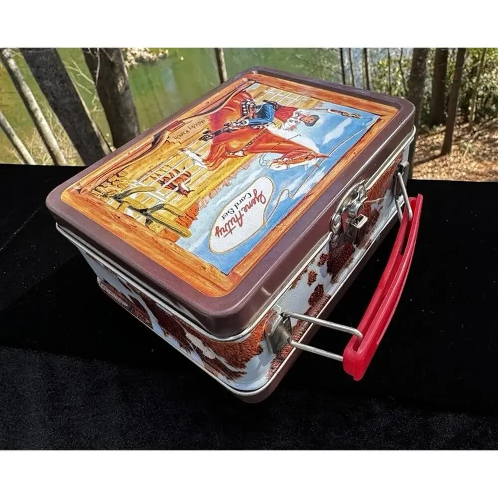 Gene Autry Limited Edition 100 Comic Trading Cards Miniature Metal Lunch Box A19